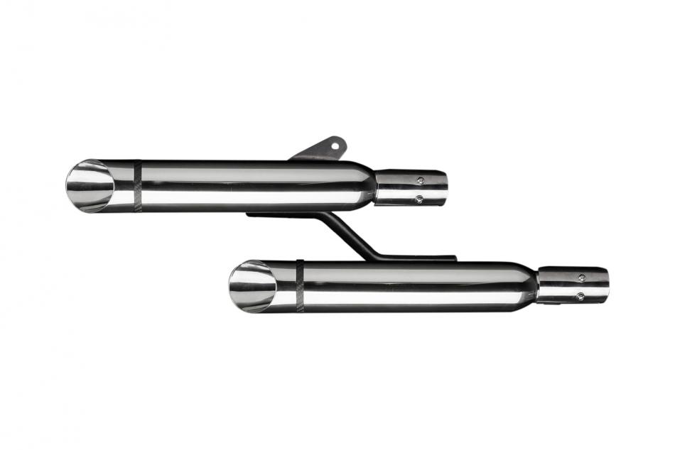 KAWASAKI VN1600 CLASSIC 03-08 410mm CUSTOM SILENCER EXHAUST KIT SLASHCUT