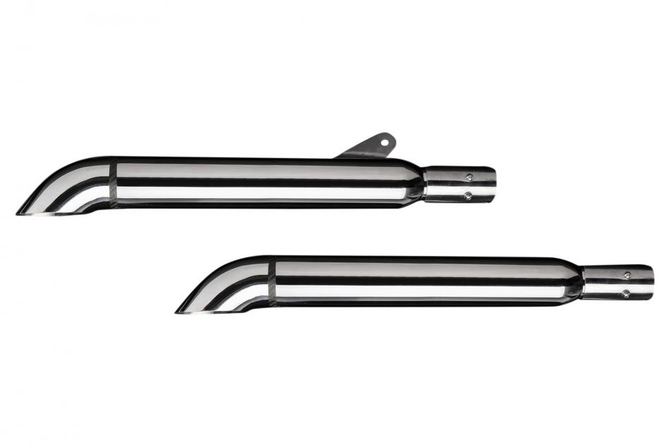 KAWASAKI VN1600 CLASSIC 03-08 550mm CUSTOM SILENCER EXHAUST KIT TURN OUT