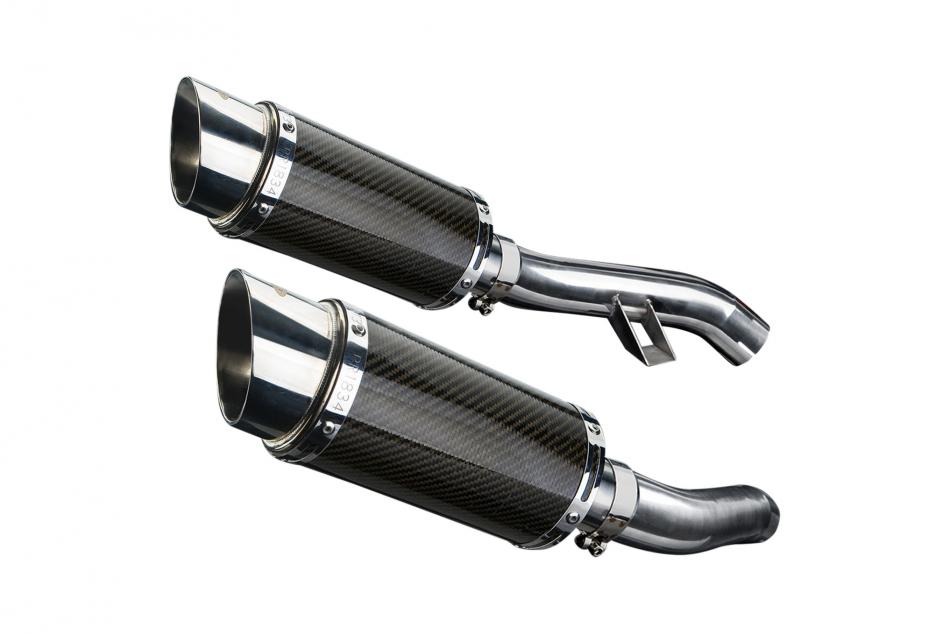YAMAHA FJR1300 2006-2023 200mm ROUND CARBON  SILENCER EXHAUST KIT