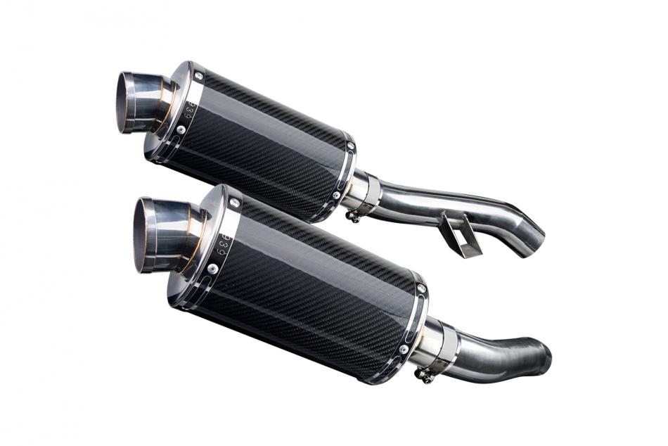 YAMAHA FJR1300 2006-2023 225mm OVAL CARBON SILENCER EXHAUST KIT