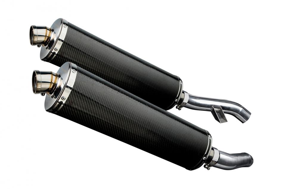 YAMAHA FJR1300 2006-2023 450mm OVAL CARBON BSAU SILENCER EXHAUST KIT