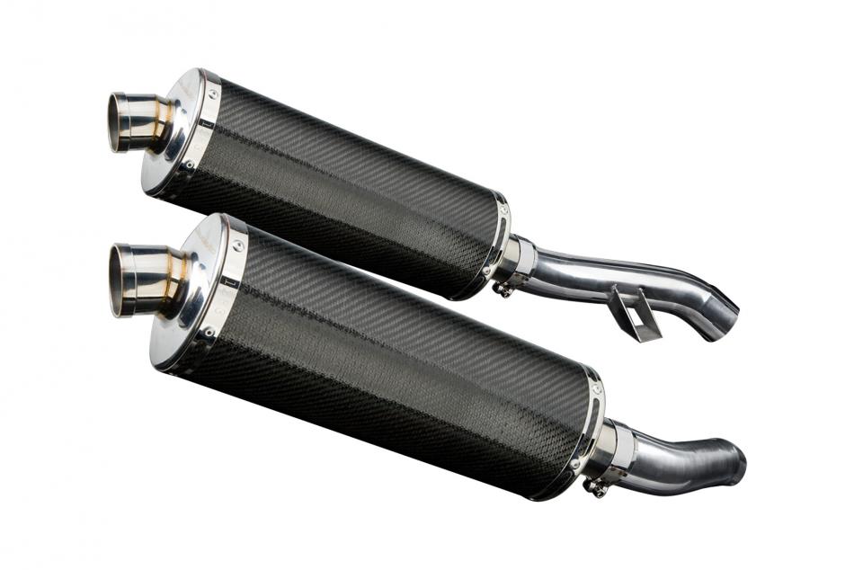 YAMAHA FJR1300 2006-2023 350mm OVAL CARBON BSAU SILENCER EXHAUST KIT