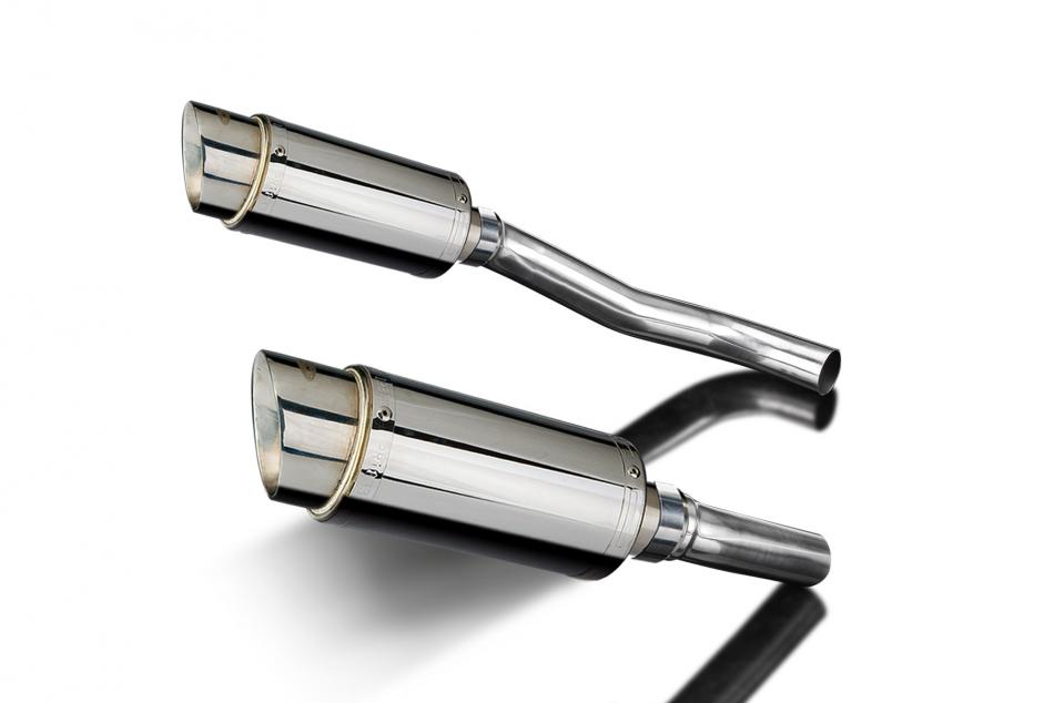 KAWASAKI Z1000 2007-2009 200mm ROUND STAINLESS SILENCER EXHAUST KIT