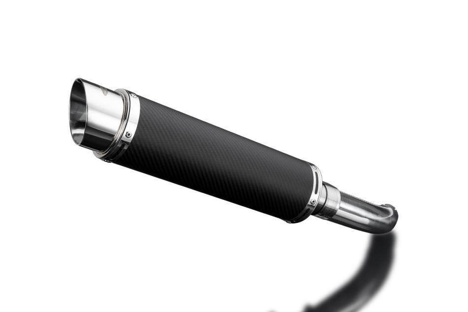 Suzuki SV650 2016-2024 350mm CARBON ROUND BSAU SILENCER EXHAUST KIT