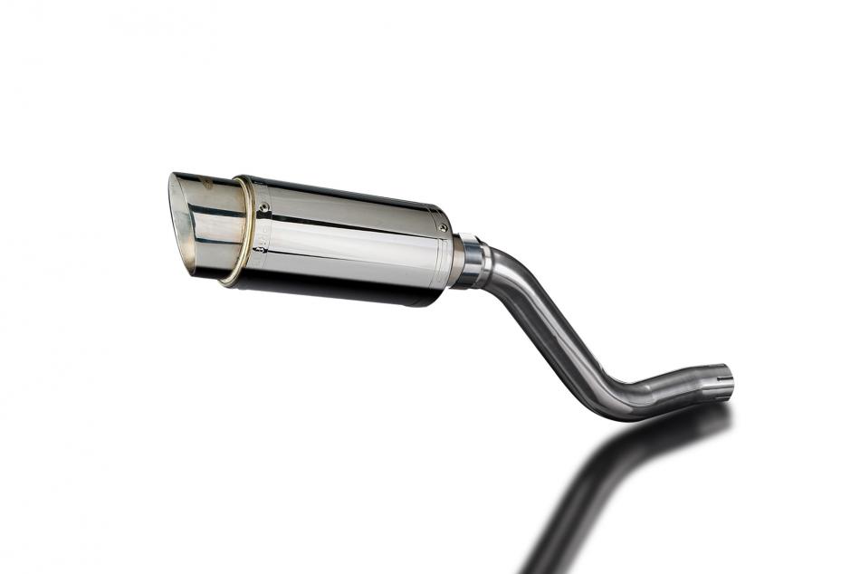 KLR650 C 1995-2003 / MINI 200mm (8 inch) ROUND SILENCER 304 STAINLESS STEEL