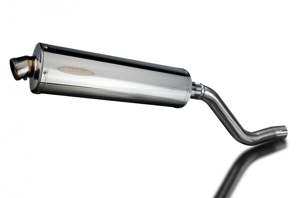 KLR650 C 1995-2003 / OVAL 450mm (18 inch) SILENCER 304 STAINLESS STEEL