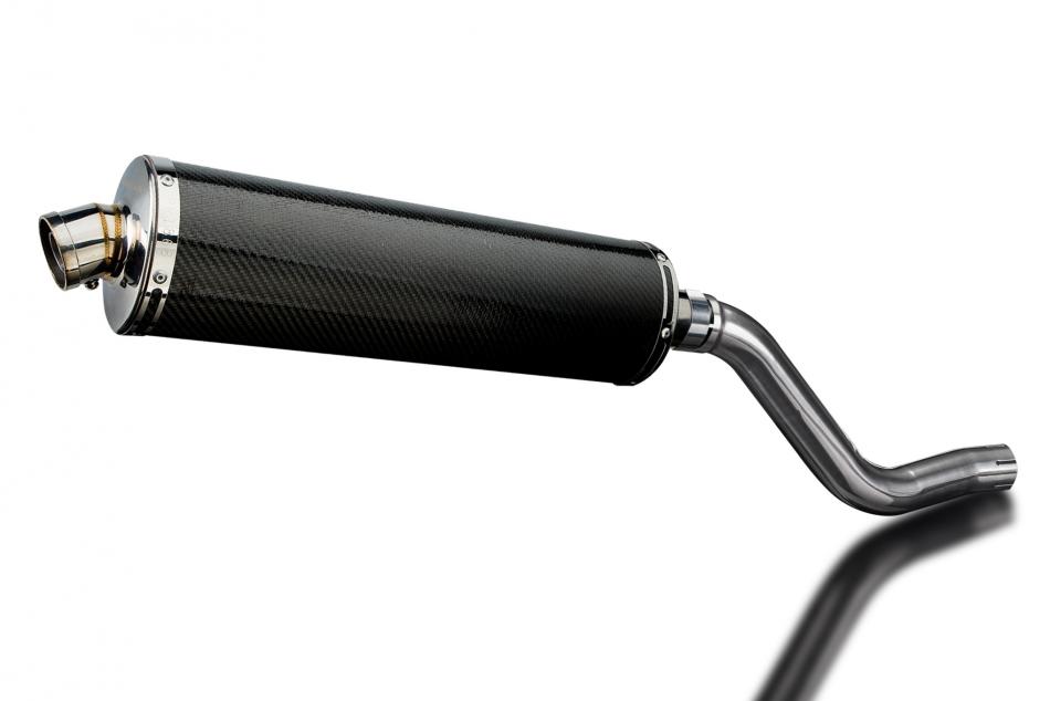 KLR650 C 1995-2003 / OVAL 450mm (18 inch) CARBON FIBRE SILENCER