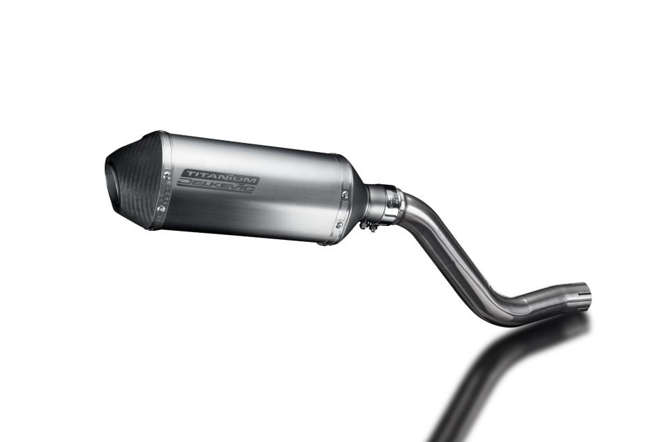 Kawasaki KLR650C 1995-2003 260mm X-Oval Titanium Exhaust Silencer Can Kit