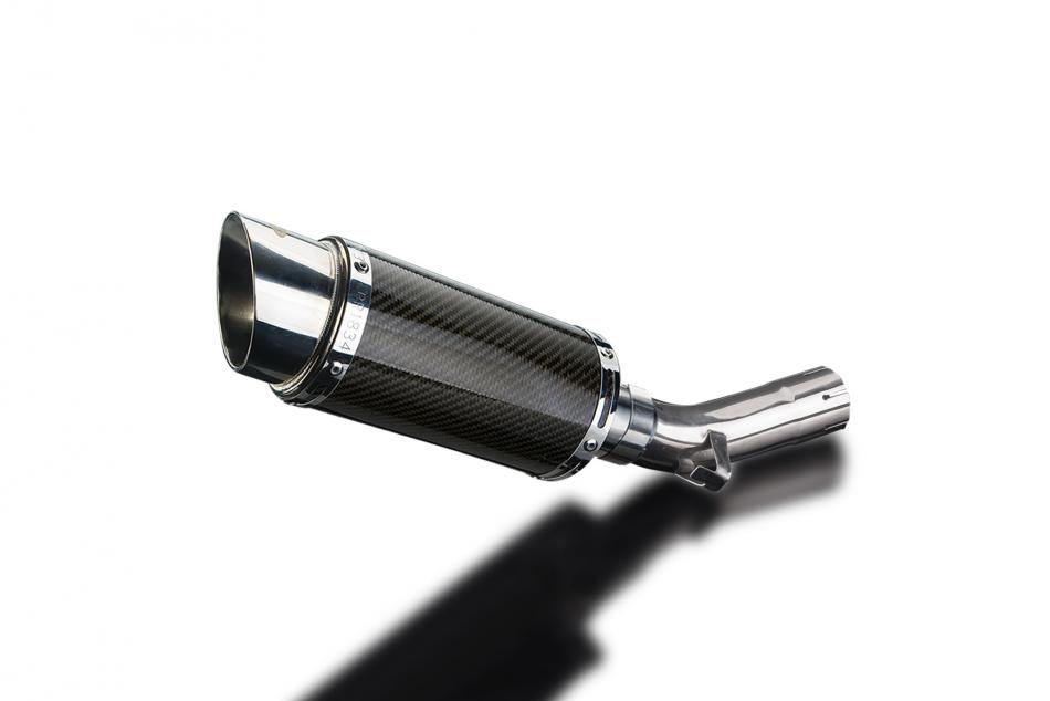 Suzuki GSX-S1000 F 2015-2021 200mm Round Carbon Exhaust Silencer Can Kit