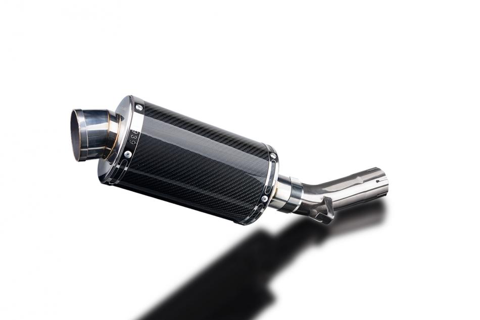 Suzuki GSX-S1000 F 2015-2021 225mm Oval Carbon Exhaust Silencer Can Kit