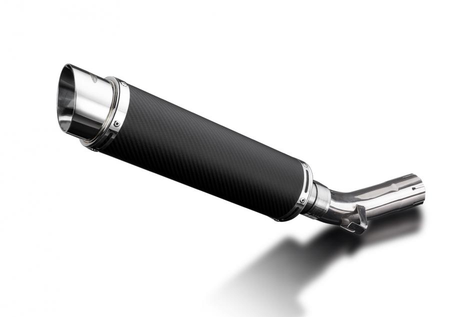 Suzuki GSX-S1000 F 2015-2021 350mm Round Carbon Exhaust Silencer Can Kit