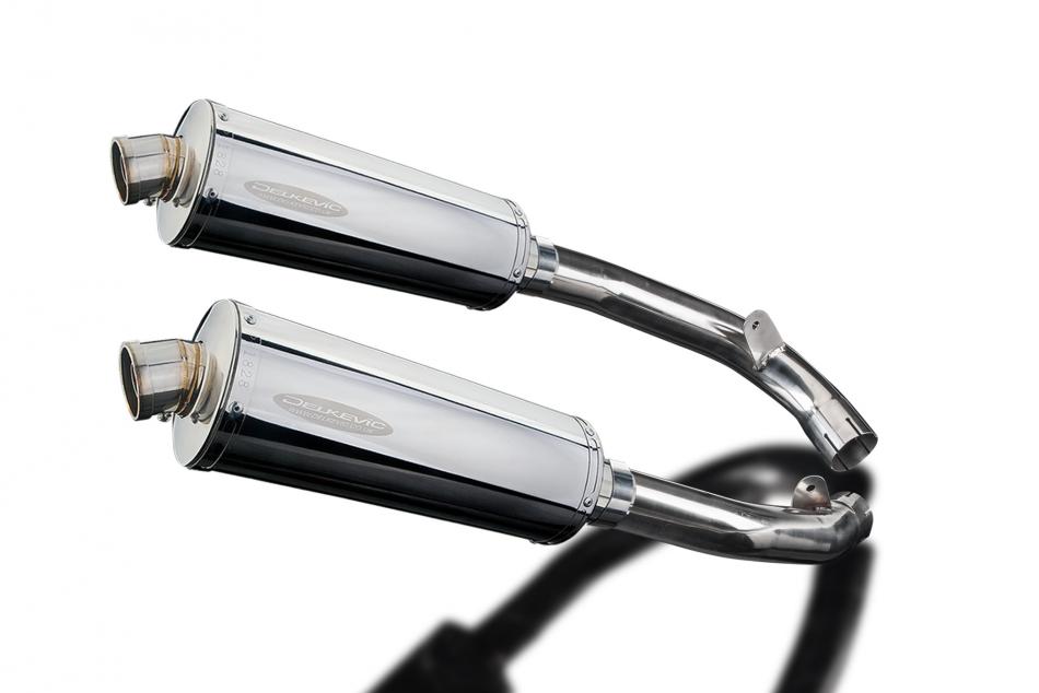 HONDA VTR1000 SP1 2000-2001 350mm OVAL STAINLESS BSAU SILENCER EXHAUST KIT