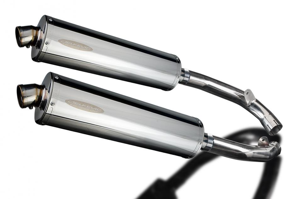 HONDA VTR1000 SP1 2000-2001 450mm OVAL STAINLESS BSAU SILENCER EXHAUST KIT