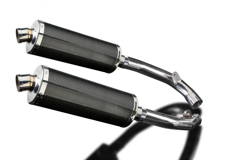 HONDA VTR1000 SP1 2000-2001 350mm OVAL CARBON BSAU SILENCER EXHAUST KIT