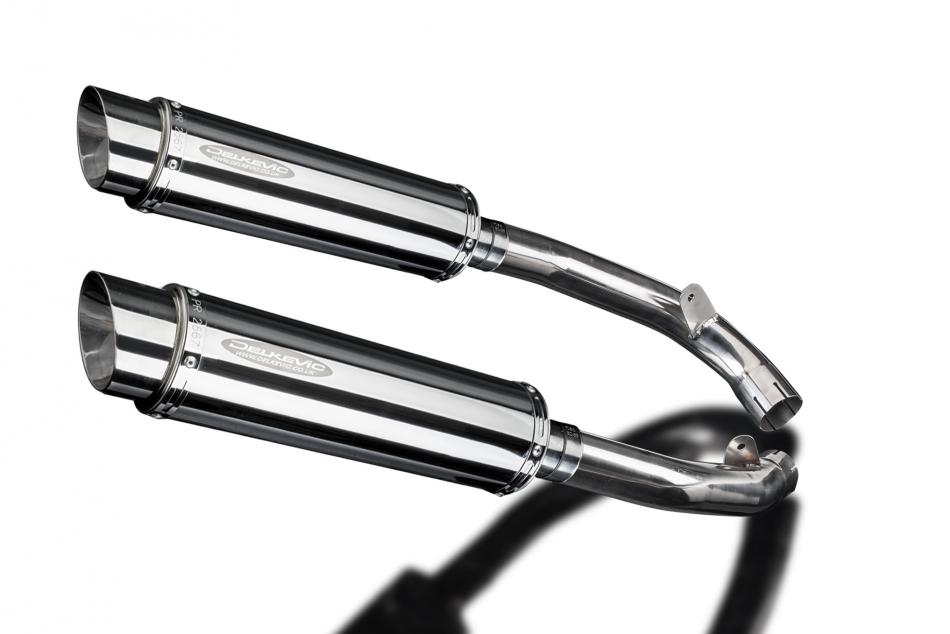 HONDA VTR1000 SP1 2000-2001 350mm ROUND STAINLESS BSAU SILENCER EXHAUST KIT