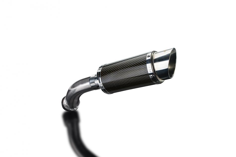 BMW R1200GS 2010-2013 200mm ROUND CARBON SILENCER EXHAUST KIT