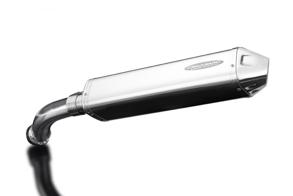 BMW R1200GS 2010-2013 420mm Tri-Oval Stainless Exhaust Silencer Can Kit