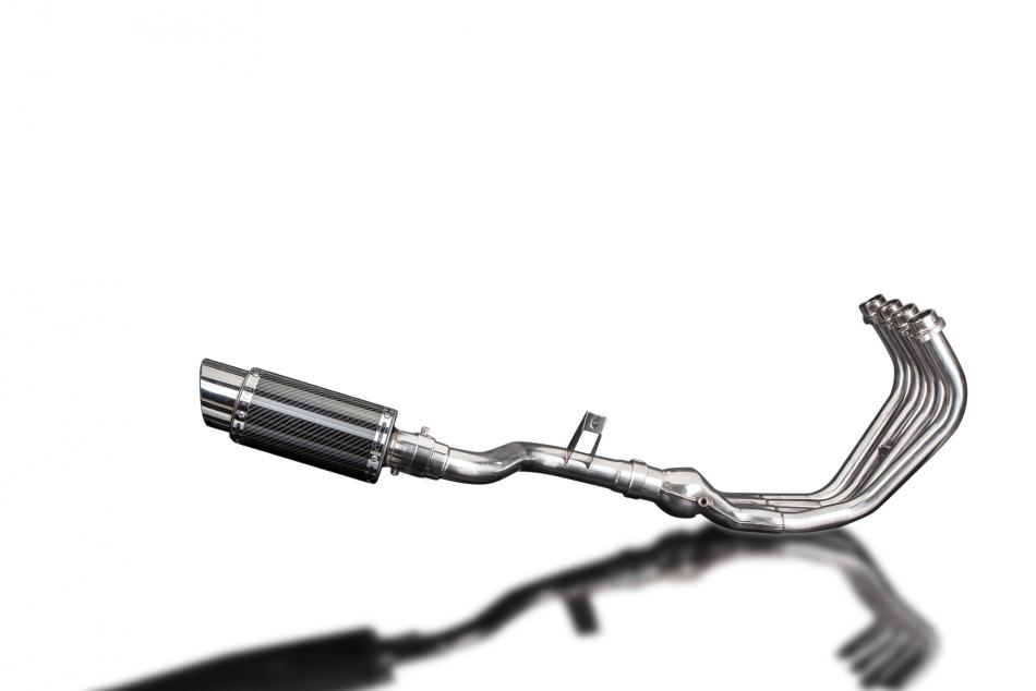 YAMAHA XJ6 DIVERSION 09-18 FULL EXHAUST SYSTEM 200mm CARBON ROUND SILENCER