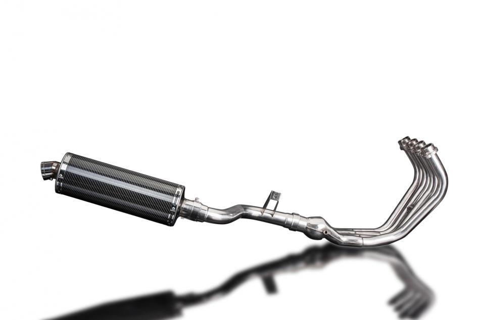 YAMAHA XJ6 DIVERSION 09-18 FULL EXHAUST SYSTEM 350mm CARBON OVAL SILENCER