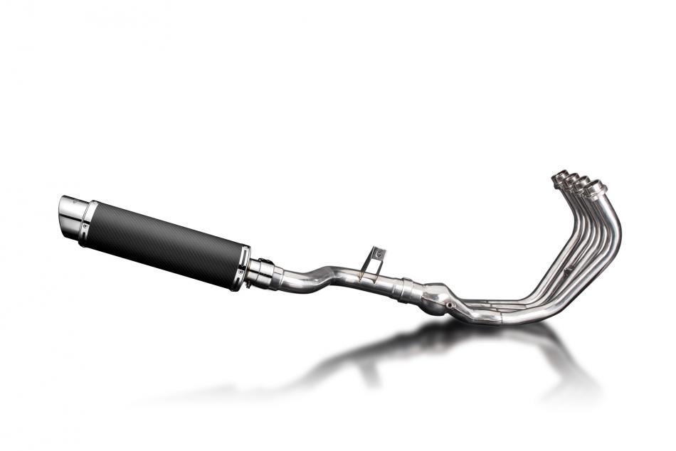 YAMAHA XJ6 DIVERSION 09-18 FULL EXHAUST SYSTEM 350mm CARBON ROUND SILENCER