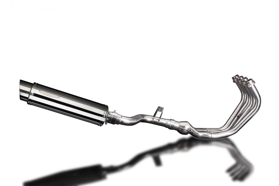 YAMAHA XJ6 DIVERSION 09-18 FULL EXHAUST SYSTEM 350mm STAINLESS ROUND SILENCER