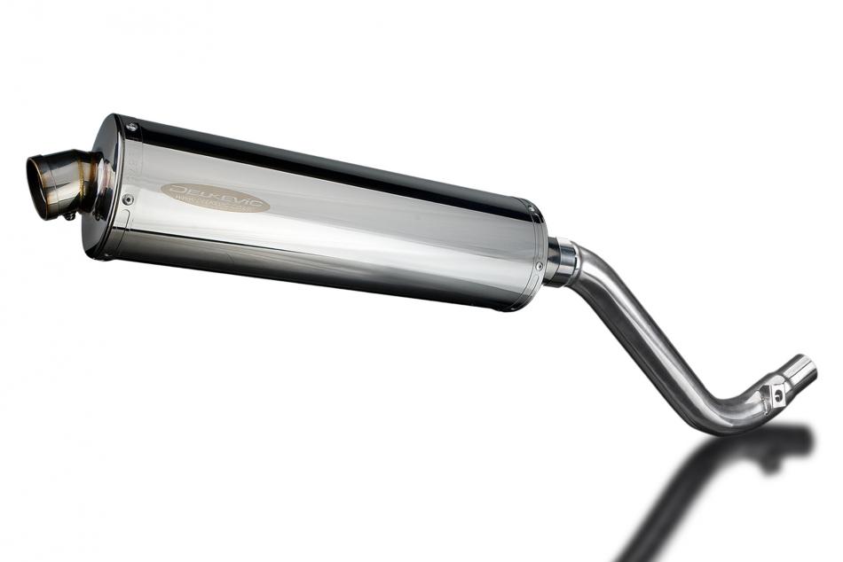 SUZUKI DR650 SE 1996-2019 450mm OVAL STAINLESS BSAU SILENCER EXHAUST KIT