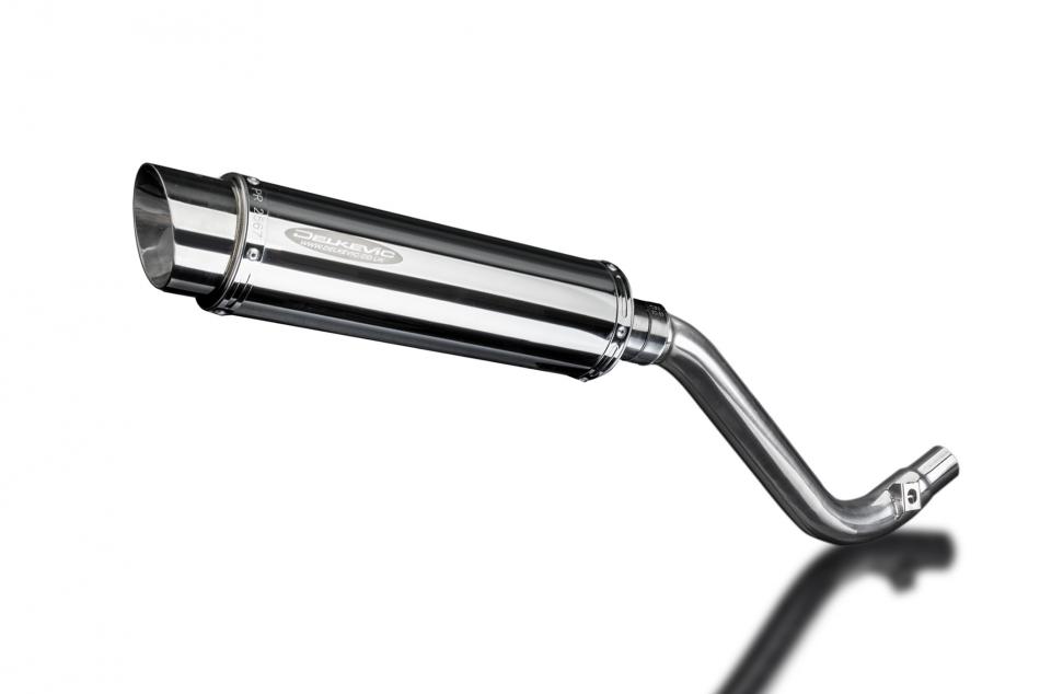 SUZUKI DR650 SE 1996-2019 350mm ROUND STAINLESS BSAU SILENCER EXHAUST KIT