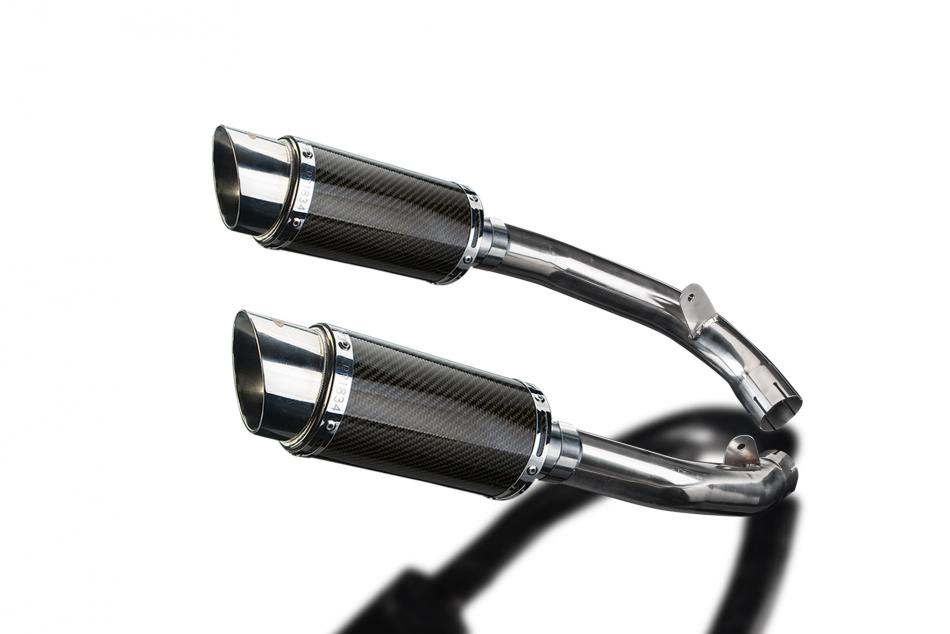 HONDA VTR1000 SP1 2000-2001 200mm ROUND CARBON SILENCER EXHAUST KIT