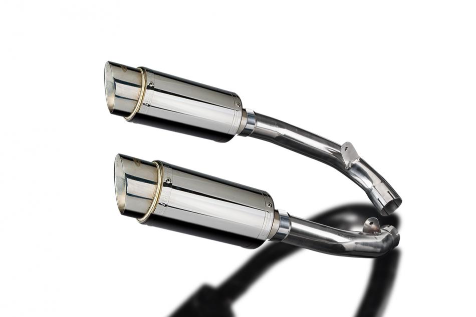 HONDA VTR1000 SP1 2000-2001 200mm ROUND STAINLESS SILENCER EXHAUST KIT