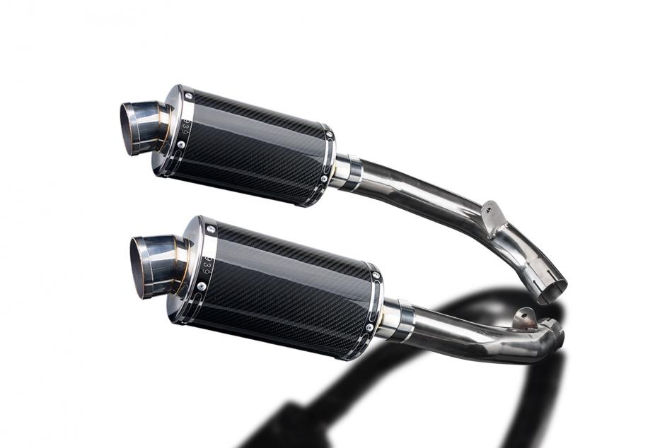 HONDA VTR1000 SP1 2000-2001 225mm OVAL CARBON SILENCER EXHAUST KIT