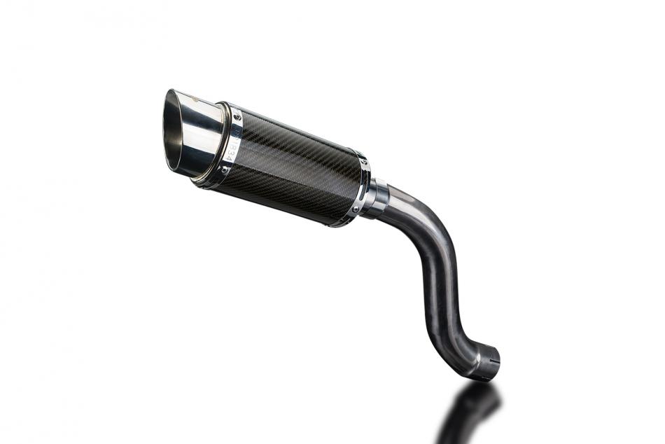 TRIUMPH DAYTONA 955i 01-02 HILEV 200mm ROUND CARBON SILENCER EXHAUST KIT