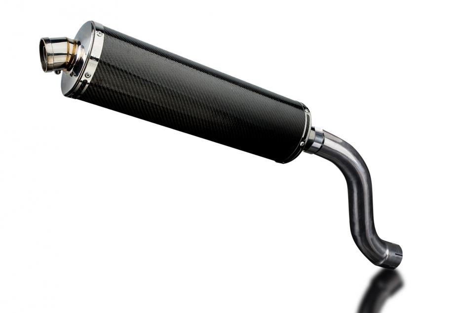 TRIUMPH DAYTONA 955i 01-02 HILEV 450mm OVAL CARBON BSAU SILENCER EXHAUST KIT