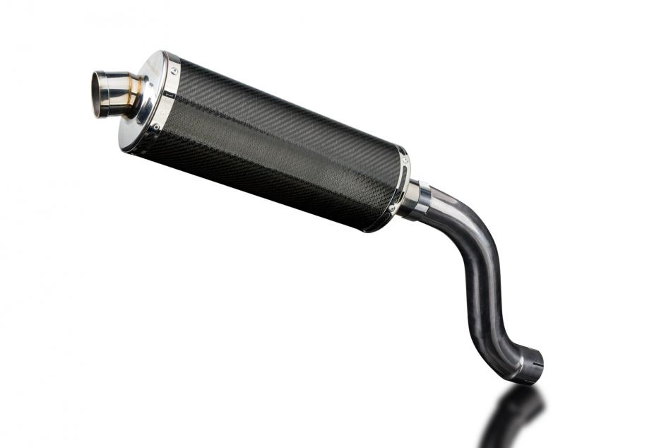 TRIUMPH DAYTONA 955i 01-02 HILEV 350mm OVAL CARBON BSAU SILENCER EXHAUST KIT