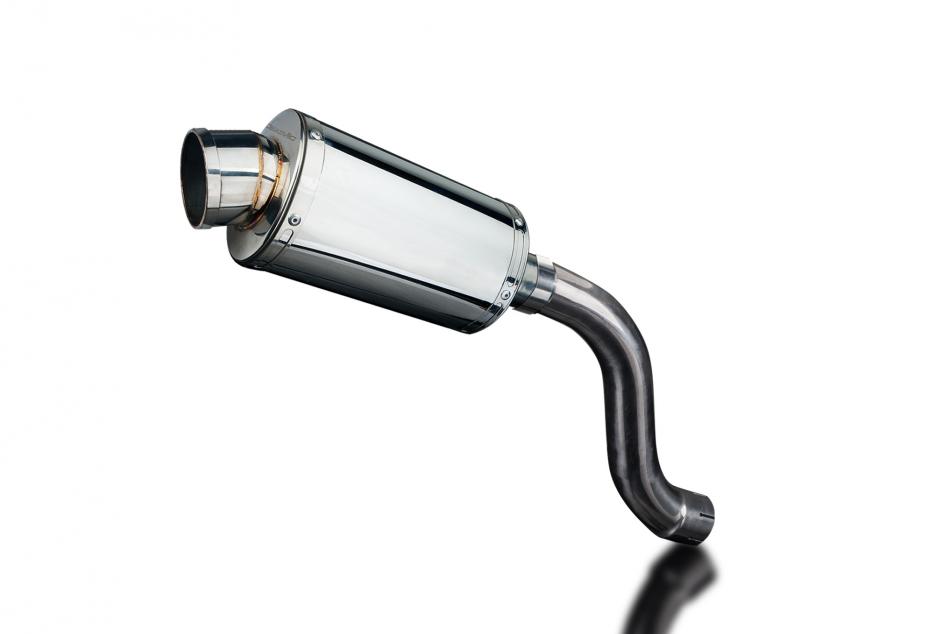 TRIUMPH DAYTONA 955i 01-02 HILEV 225mm OVAL STAINLESS SILENCER EXHAUST KIT