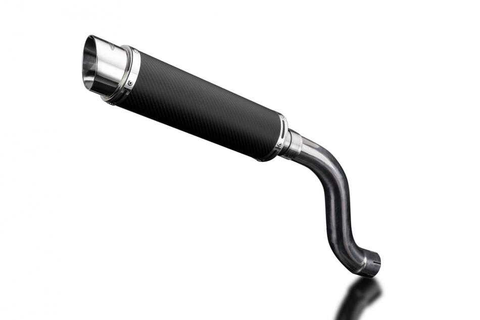 TRIUMPH DAYTONA 955i 01-02 HI-LEVEL 350mm CARBON ROUND BSAU SILENCER EXHAUST KIT