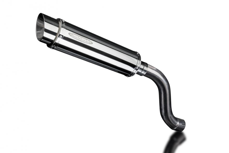 TRIUMPH DAYTONA 955i 01-02 HILEV 350mm ROUND STAINLESS BSAU SILENCER EXHAUST KIT