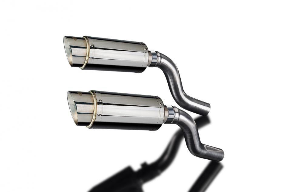 KAWASAKI Z1000SX 2010-19 TOURER 200mm ROUND STAINLESS SILENCER EXHAUST KIT