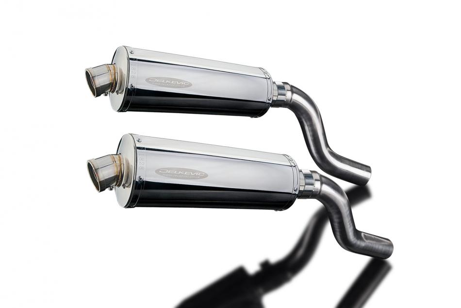 KAWASAKI Z1000SX 2010-19 TOURER 350mm OVAL STAINLESS BSAU SILENCER EXHAUST KIT