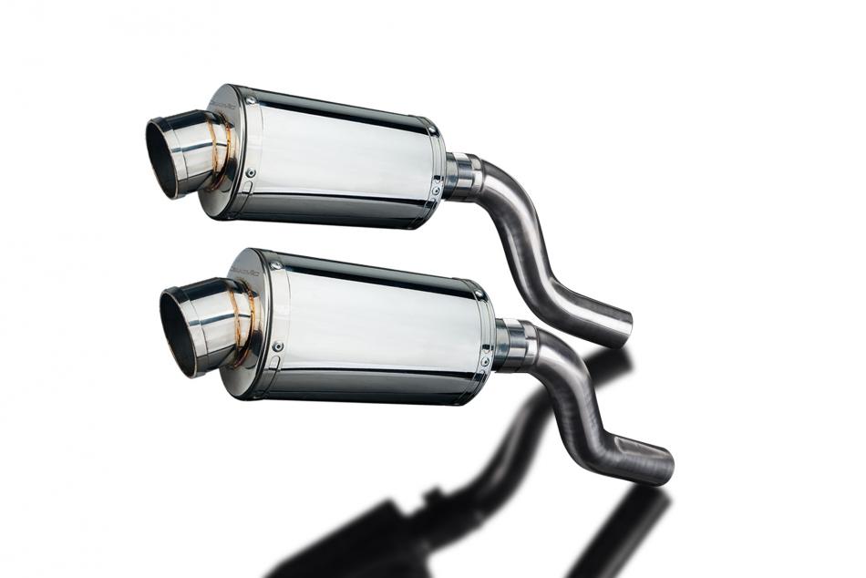 KAWASAKI Z1000SX 2010-19 TOURER 225mm OVAL STAINLESS SILENCER EXHAUST KIT