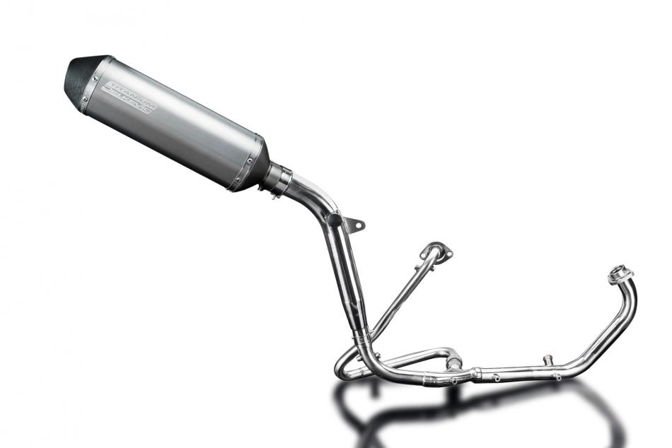 HONDA XL125V VARADERO FULL EXHAUST SYSTEM 343mm TITANIUM XOVAL BSAU SILENCER