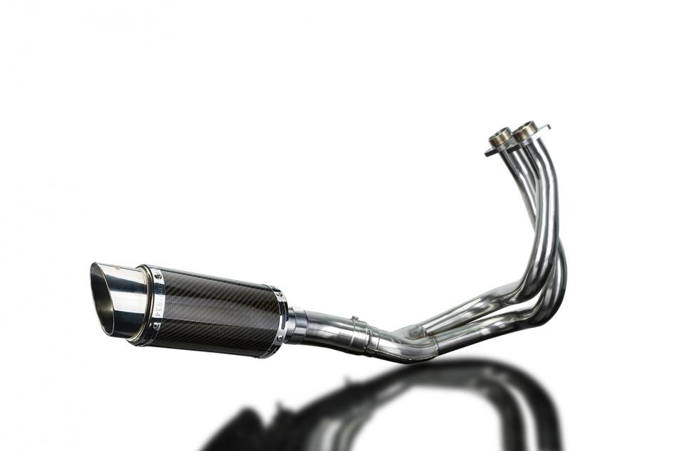 Kawasaki Z650 2017-2023 Complete Exhaust 2-1 200mm Round Carbon Silencer Can