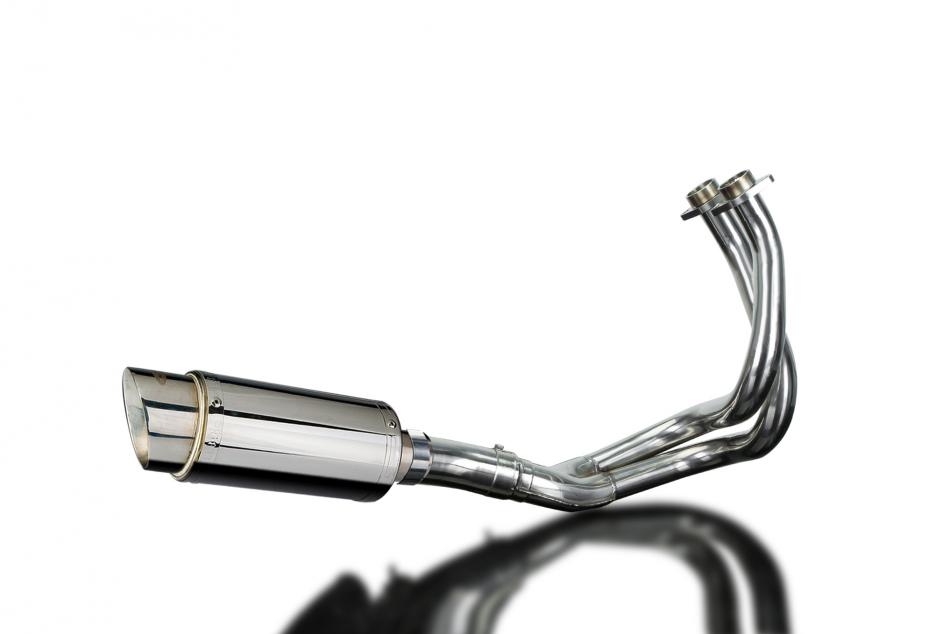 KAWASAKI NINJA 650 2017-21 FULL EXHAUST SYSTEM 200mm STAINLESS ROUND SILENCER