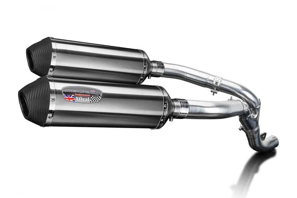 Kawasaki ZX10R Ninja 2006-2007 343mm X-Oval Stainless Exhaust Silencer Can Kit