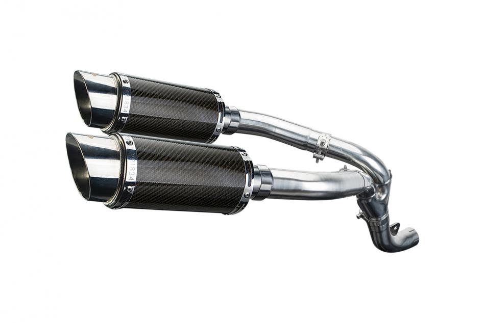 KAWASAKI ZX10R NINJA 2006-2007 200mm ROUND CARBON  SILENCER EXHAUST KIT