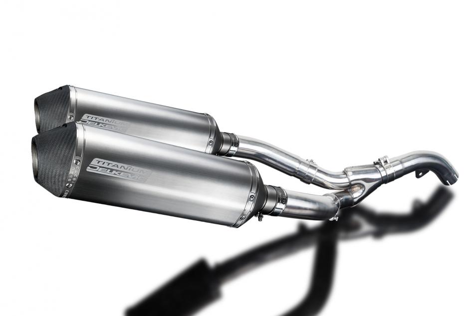 KAWASAKI ZX10R NINJA 2006-2007 343mm X-OVAL TITANIUM BSAU SILENCER EXHAUST KIT