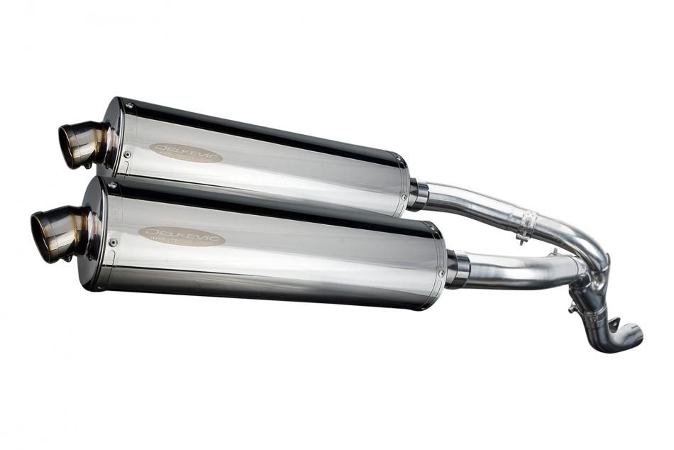 KAWASAKI ZX10R NINJA 2006-2007 450mm OVAL STAINLESS BSAU SILENCER EXHAUST KIT