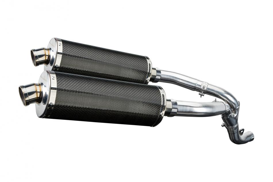 KAWASAKI ZX10R NINJA 2006-2007 350mm CARBON BSAU SILENCER EXHAUST KIT