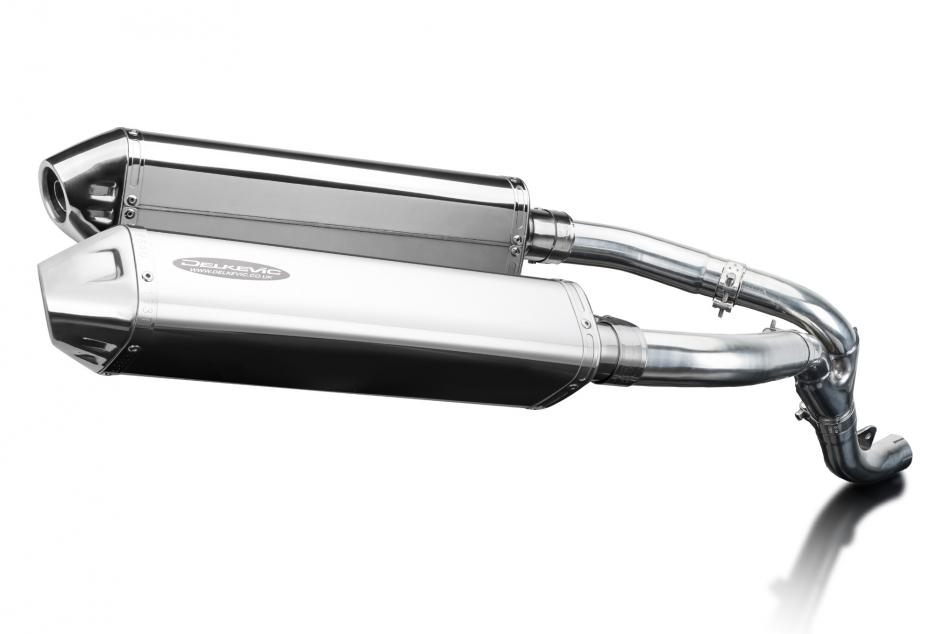 Kawasaki ZX10R Ninja 2006-2007 420mm Tri-Oval Stainless Exhaust Silencer Can Kit