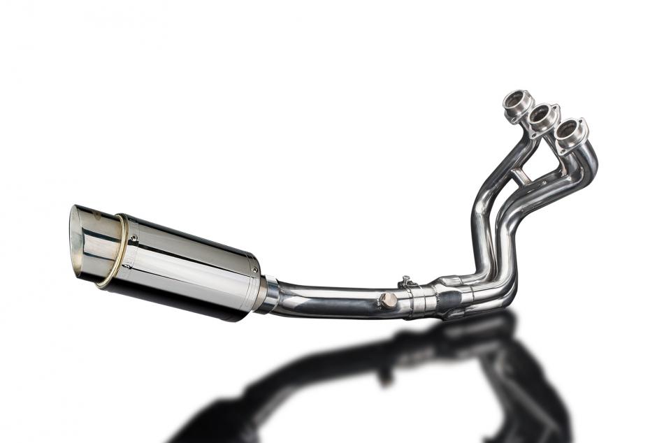 YAMAHA XSR900 16-20 FULL EXHAUST SYSTEM 200mm STAINLESS ROUND SILENCER