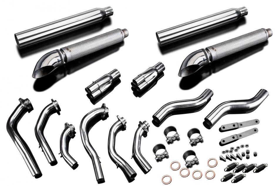 HONDA GL1500C F6C VALKYRIE 96-03 FULL 6-2 EXHAUST 550mm SILENCER TURNOUT BAFFLE